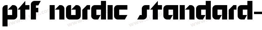 PTF NORDIC Standard字体转换